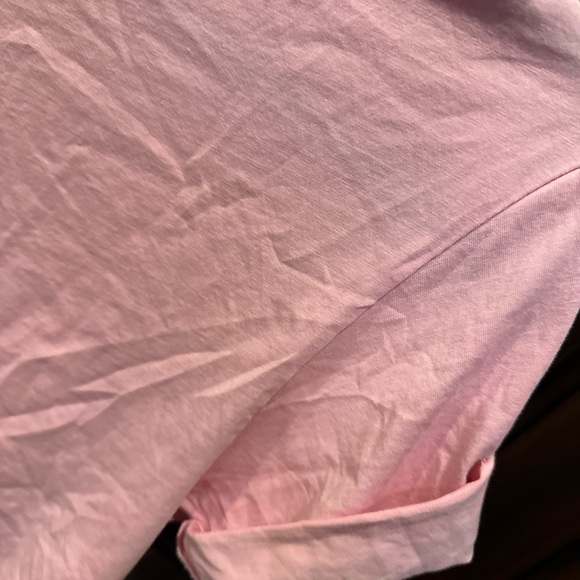 Alice & Olivia - Lera Embellished Tie Front Tee in Electric Pink/Bright Poppy - Picture 3 of 10